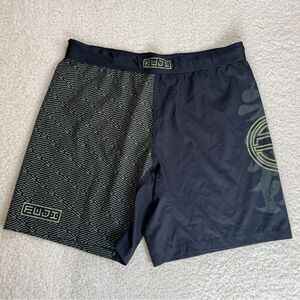 Fuji Bushido Flex Lite Mens MMA BJJ No Gi Grappling Fight Board Shorts Black 38
